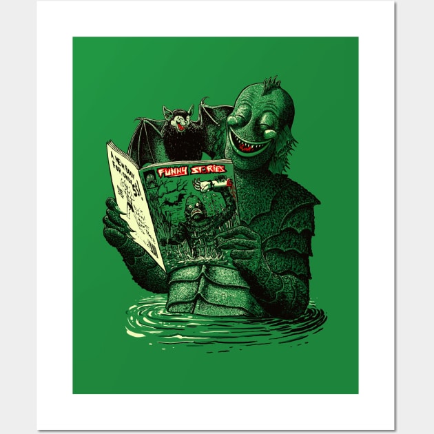 Lagoon Creature Lolz Wall Art by georgeslemercenaire